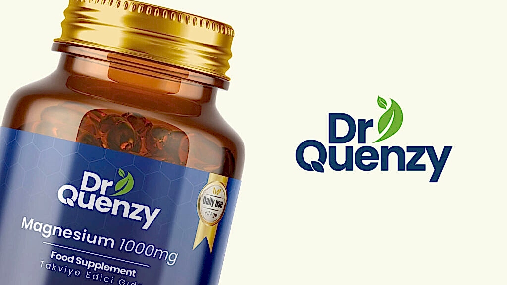 Dr. Quenzy Magnesium 1000mg etiket ve ambalaj tasarımı